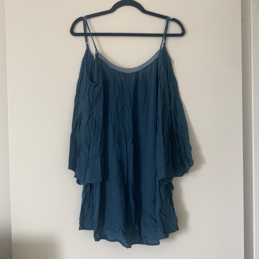 Off the Shoulder Ecote Long Sleeve Dress